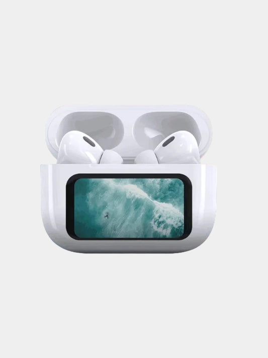 A9 Pro Touch Screen AirPods Pro with Active Noise Cancellation (ANC) & LCD Display | Bluetooth 5.0 Wireless Earbuds
