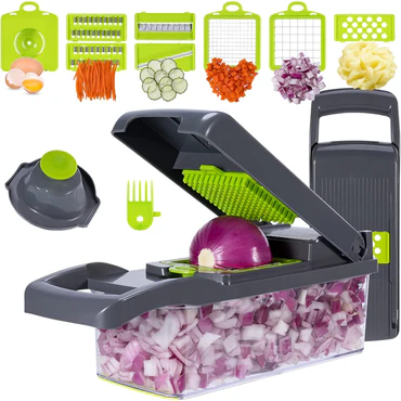 22-in-1 Kitchen Multifunctional Vegetable Cutter & Slicer Set | Chopper for Onion, Potato, Fruits & More